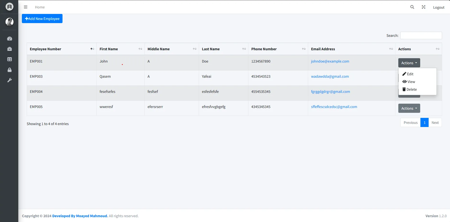 HR Management System screenshot 1 of 2